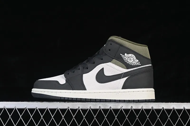 All categories Air Jordan Jordan series basketball shoes Air Jordan 1 Mid Air Jordan 1 Mid AJ1 Joe 1 olive green Chinese culture and leisure sneakers HV4091-102